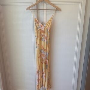 Billabong Yellow Floral Maxi Dress